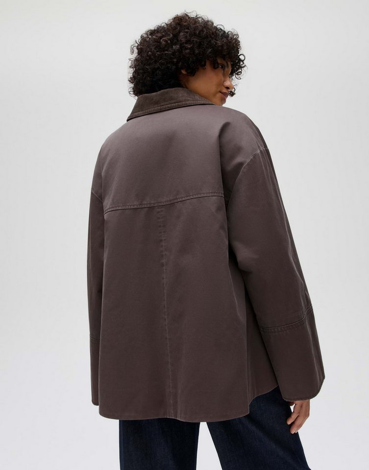 OPUS Outdoorjacke Haminu aus fließender Webware Ausgestellte Form mit gewachster Oberfläche und Seitenschlitzen Bild 3