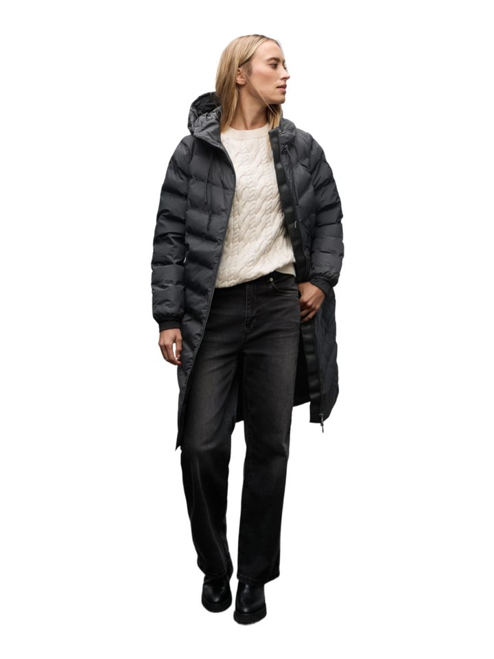STREET ONE Outdoorjacke Outdoor,Polyester,Unifarben,Stehkragen,Lang,Regular Fit