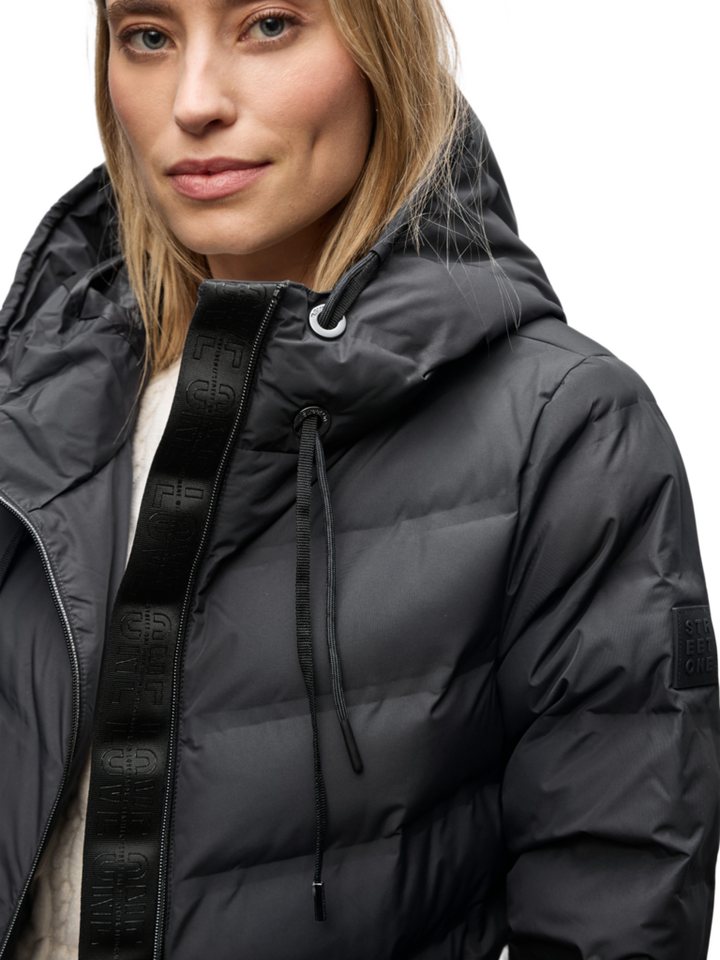STREET ONE Outdoorjacke Outdoor,Polyester,Unifarben,Stehkragen,Lang,Regular Fit Bild 3