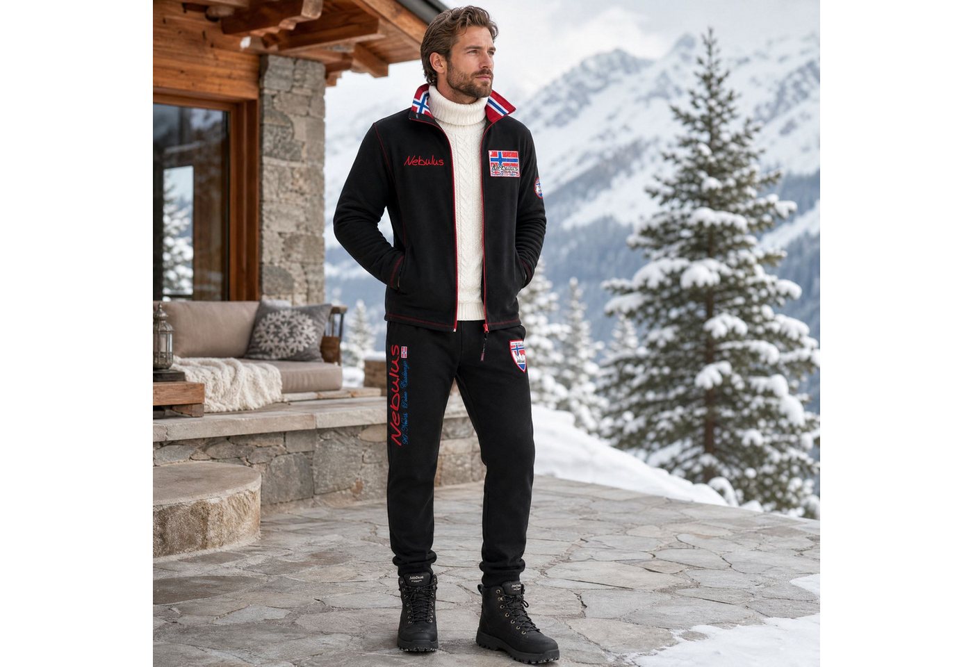 Nebulus Jogginganzug MANGONY, Q1142 - Herren, schwarz, 3XL Bild 2