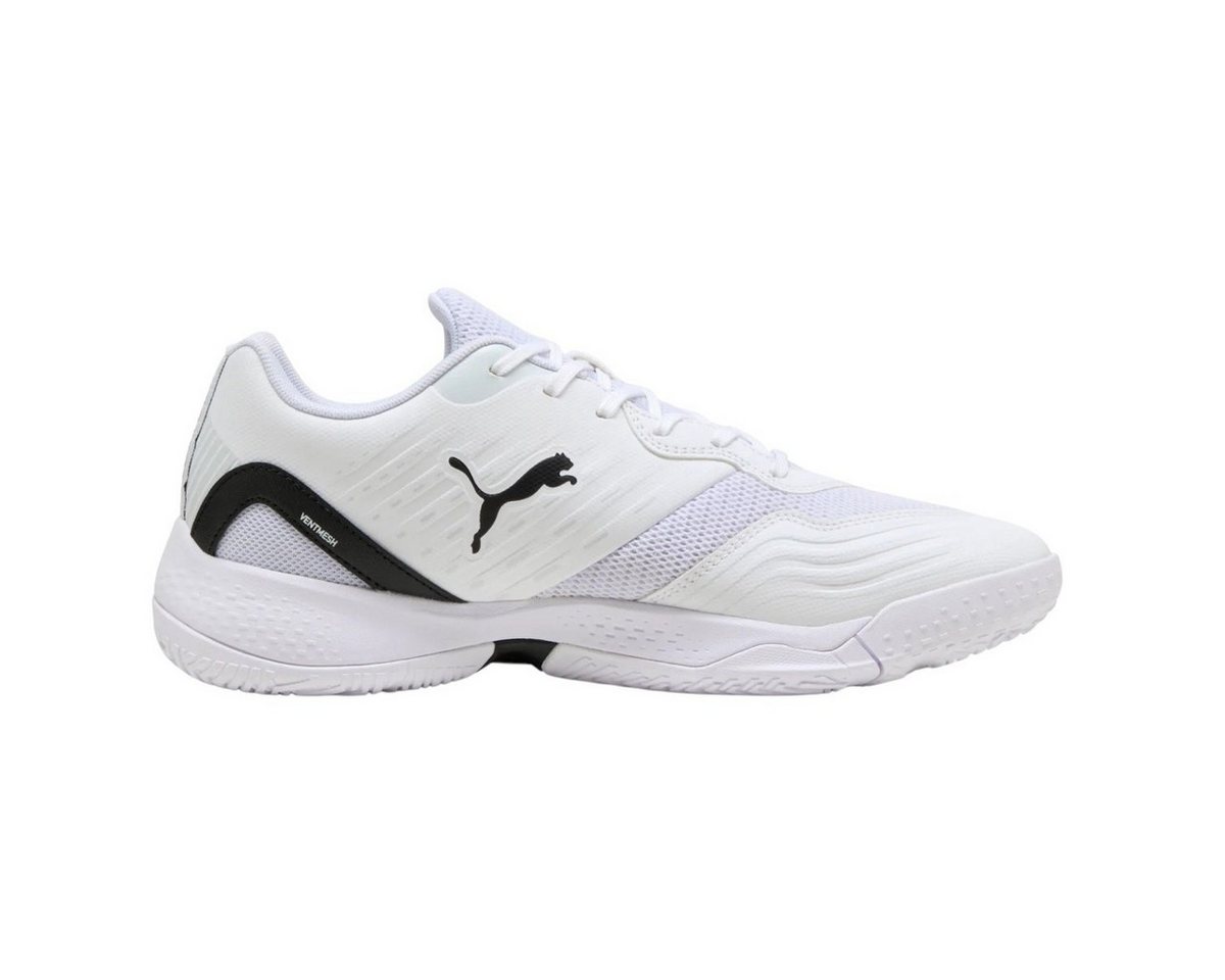 PUMA Hallen-Indoorschuhe Solarflash III weiss/schwarz Herren Badmintonschuh