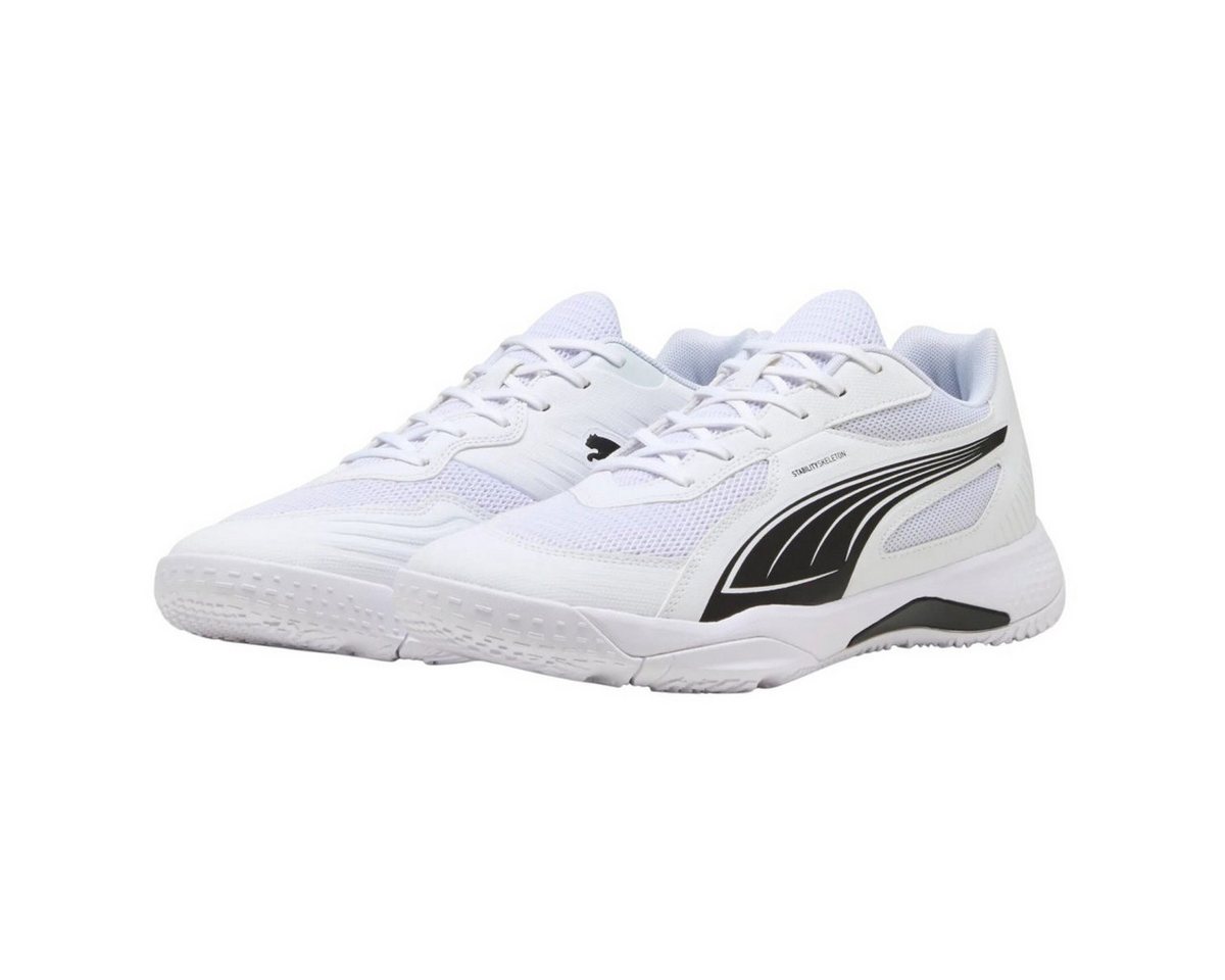 PUMA Hallen-Indoorschuhe Solarflash III weiss/schwarz Herren Badmintonschuh Bild 5