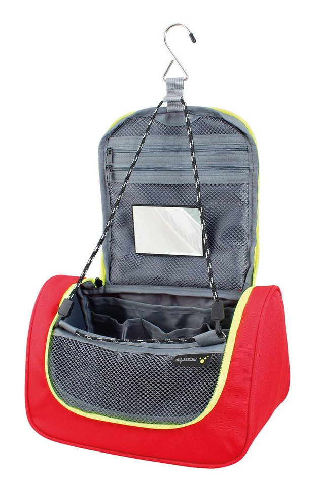 tee-uu Kulturbeutel Tee-uu HERO Waschbeutel / Kulturtasche Rot (1-tlg., robust & praktisch), mit Rettungsdienst- / Feuerwehr-Emblem Bild 4