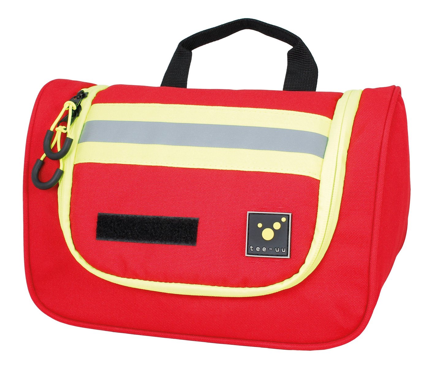 tee-uu Kulturbeutel Tee-uu HERO Waschbeutel / Kulturtasche Rot (1-tlg., robust & praktisch), mit Rettungsdienst- / Feuerwehr-Emblem Bild 5