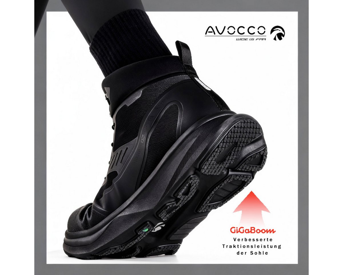 AVOCCO Wasserdichter Outdoor für Herren mit breiter Zehenbox Trekkingschuh (Paar) wasserdicht Bild 3