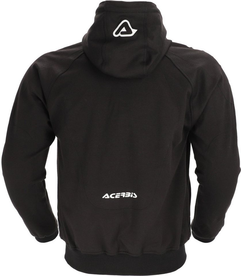 Acerbis Motorradjacke Fly Motorrad Zip Hoodie Rückenprotektor vorbereitet,Ellenbogenprotektoren enthalten,Schul