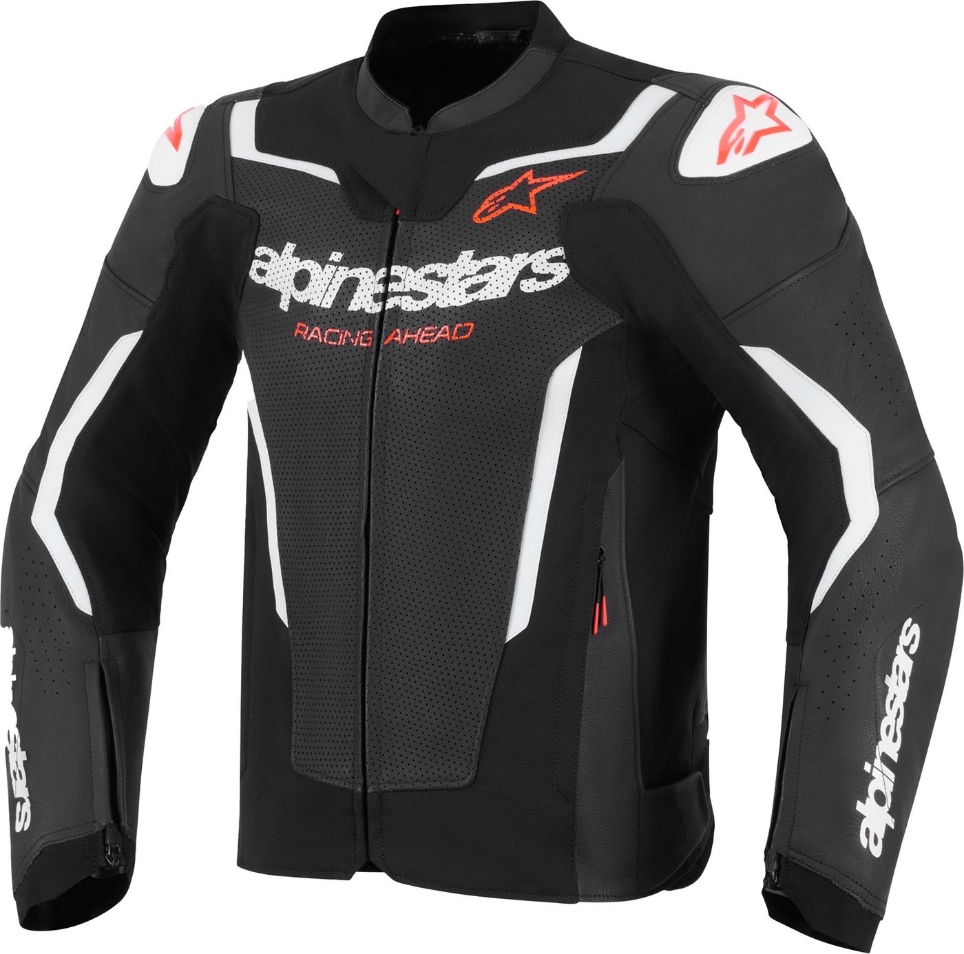 Alpinestars Motorradjacke GP Force V2 Air Motorrad Lederjacke Airbag vorbereitet,Ellenbogenprotektoren enthalten,perforiert,Sch Bild 2
