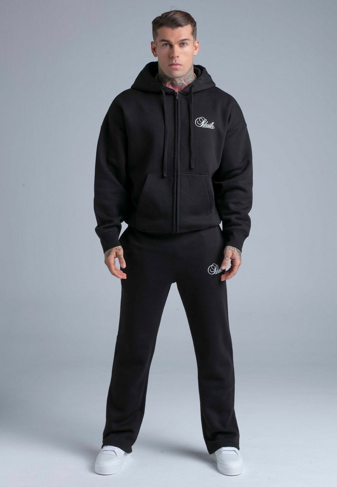 Siksilk Sweatanzug SikSilk Herren Schwarz Hoodie and Joggers Set Bild 4