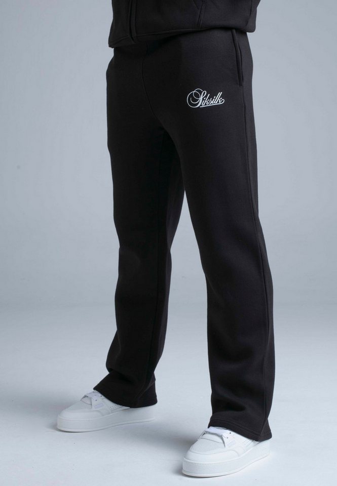 Siksilk Sweatanzug SikSilk Herren Schwarz Hoodie and Joggers Set Bild 5
