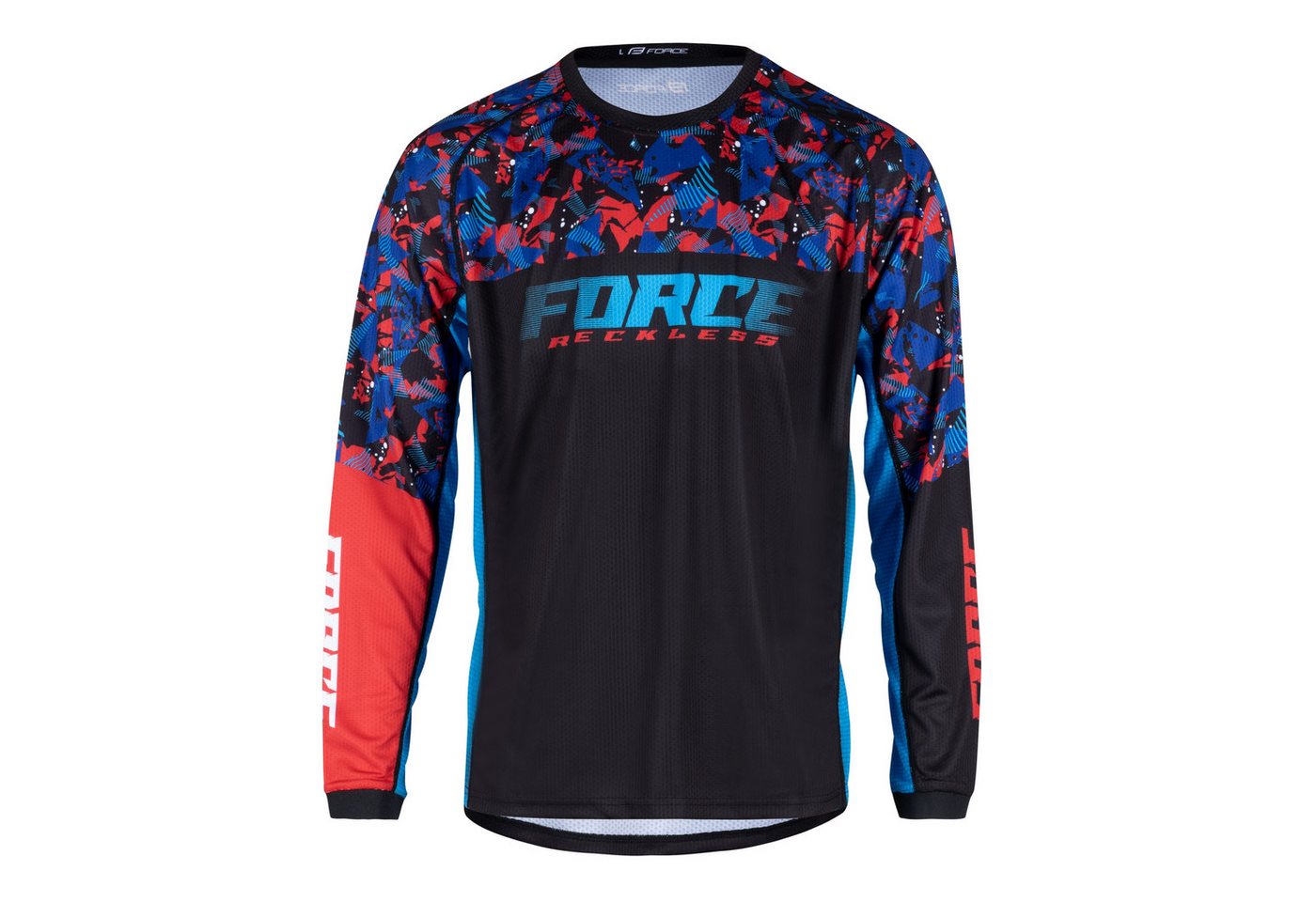 FORCE Radtrikot Force MTB Jersey Downhill Trikot Reckless Rot