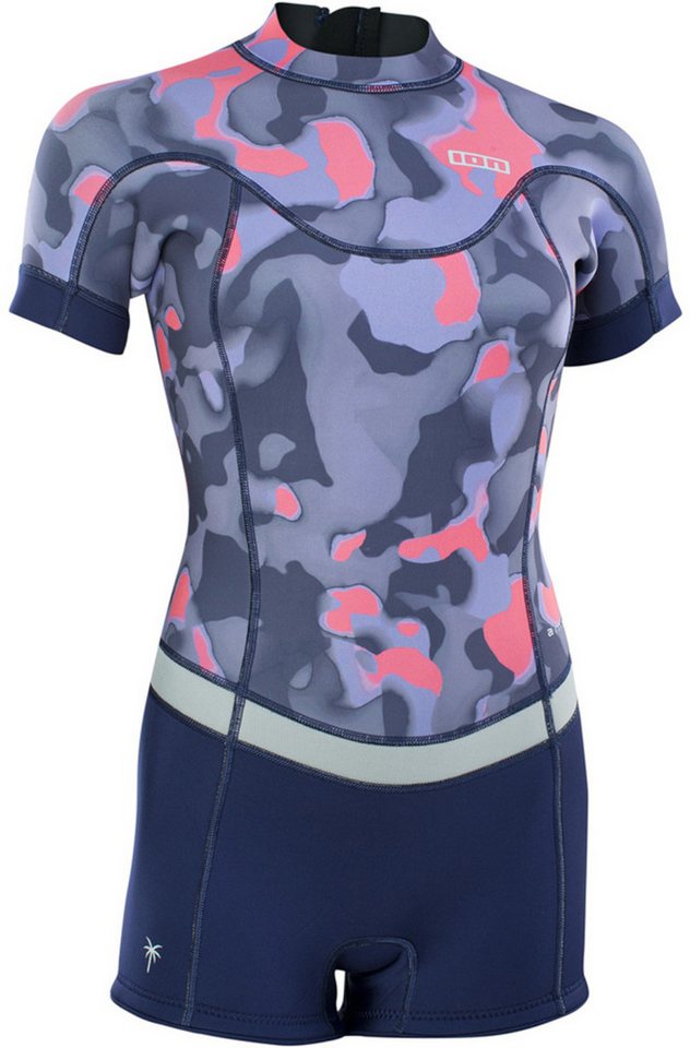 ION Neoprenanzug ION AMAZE 2.5 BACK ZIP SS Shorty 2023 capsule pink