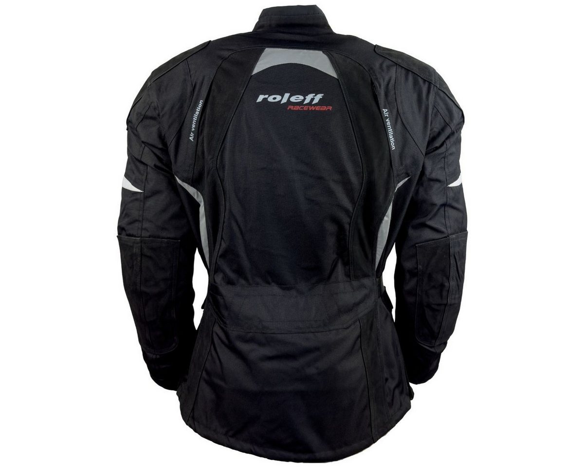 roleff Motorradjacke RO594 - Robuste 3-in-1 Jacke mit Nubukleder & Protektoren auch in großen Größen