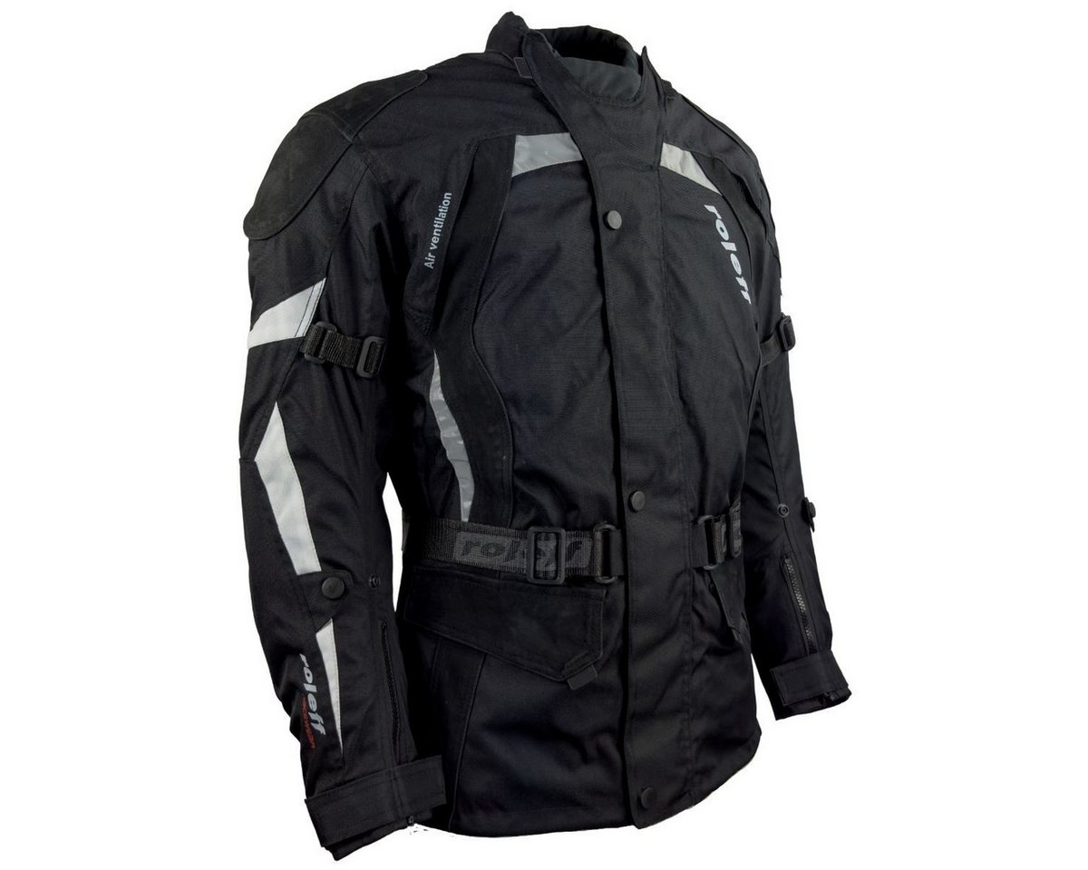 roleff Motorradjacke RO594 - Robuste 3-in-1 Jacke mit Nubukleder & Protektoren auch in großen Größen Bild 3