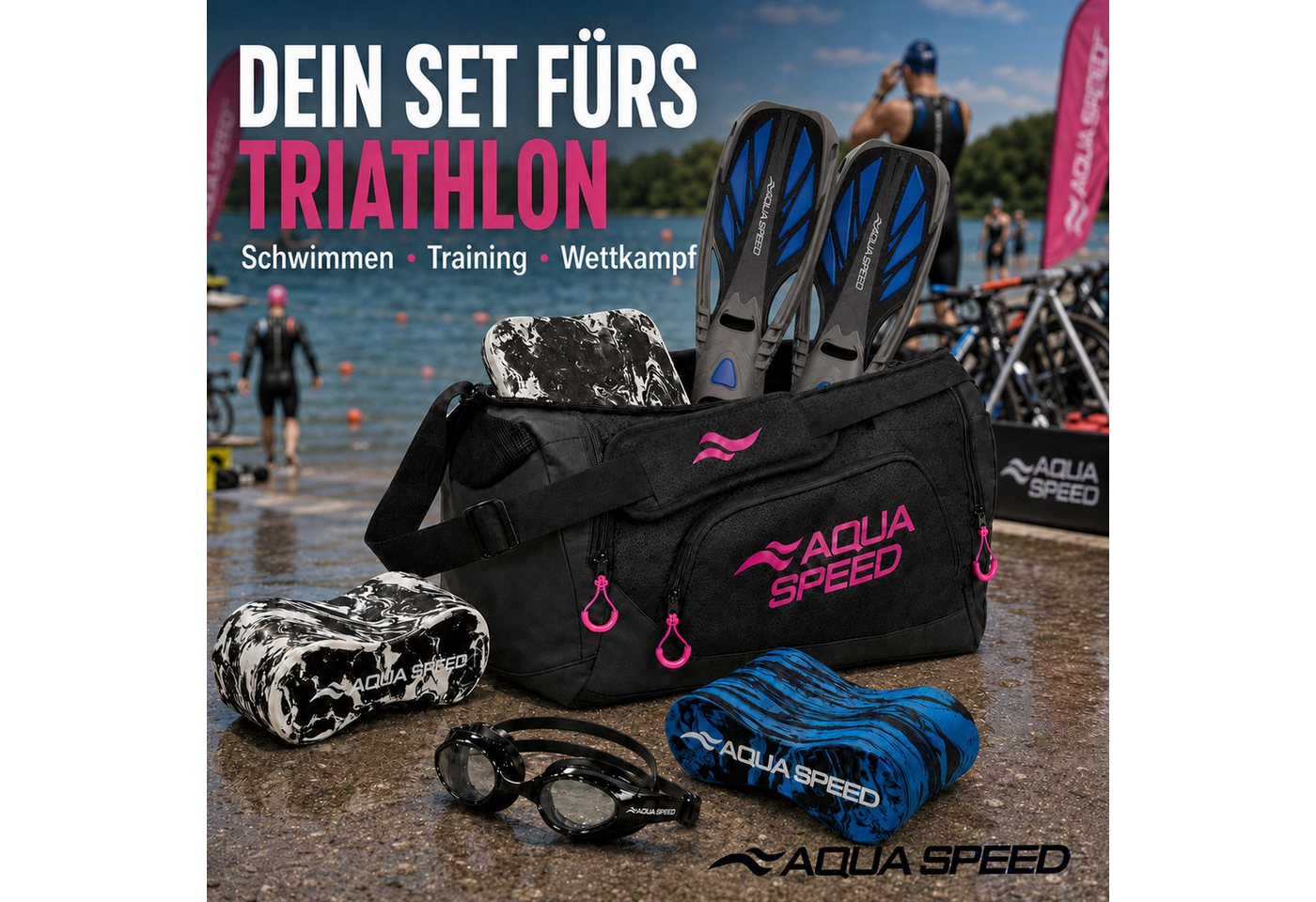 Aqua Speed Sporttasche Duffle Bag Sporttasche Wassersport Sportbeutel Turnbeutel Bild 2