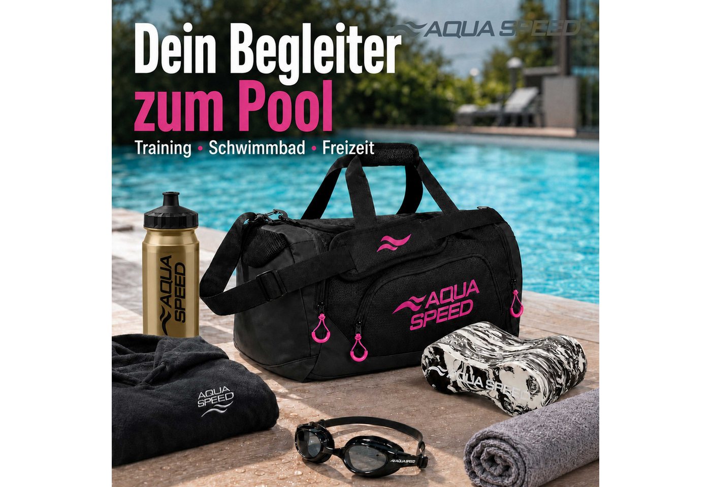 Aqua Speed Sporttasche Duffle Bag Sporttasche Wassersport Sportbeutel Turnbeutel Bild 3