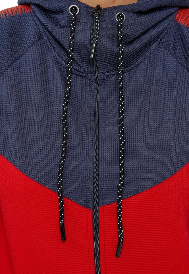 L.gonline Freizeitanzug Damen Jogginanzug, mit Bündchen und Tunnelzug, Freizeitanzug 1053 (Kapuzenjacke mit Reißverschluss, Hose, 2-tlg., im modischem Design), Fitness Freizeit Casual Bild 5