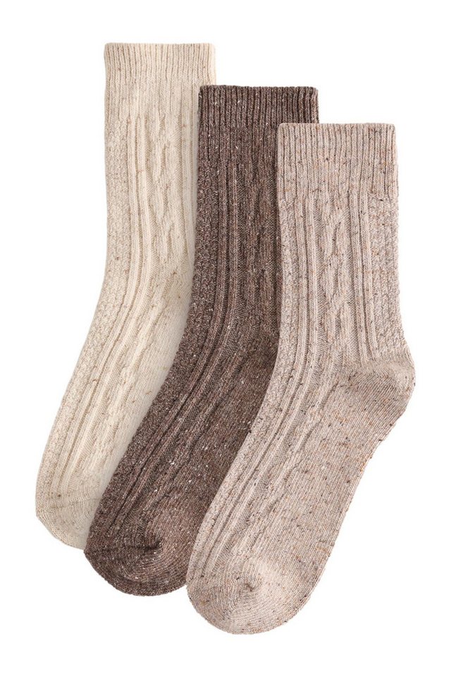 Next Thermosocken 3er-Pack Thermo-Söckchen mit Zopfmuster (3-Paar) Bild 5