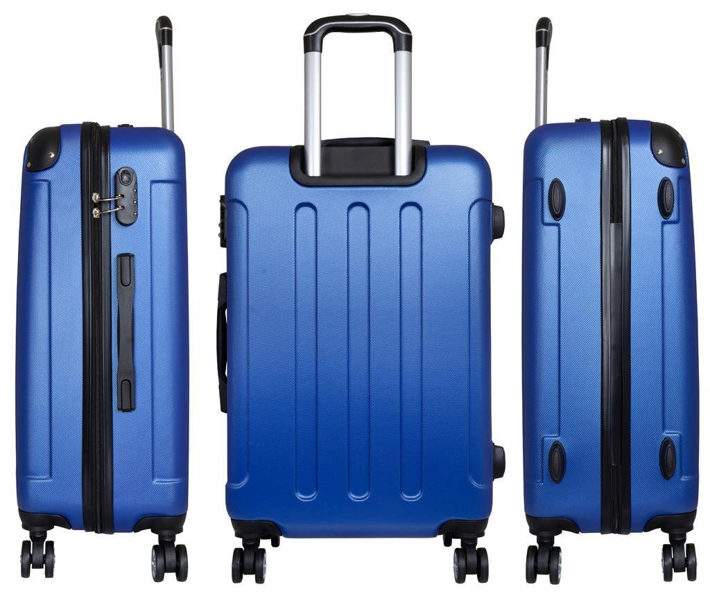Warenhandel König Hartschalen-Trolley Gronau, 4 Rollen, aufrecht rollbar, beidseitig packbar, robust, leicht Bild 3