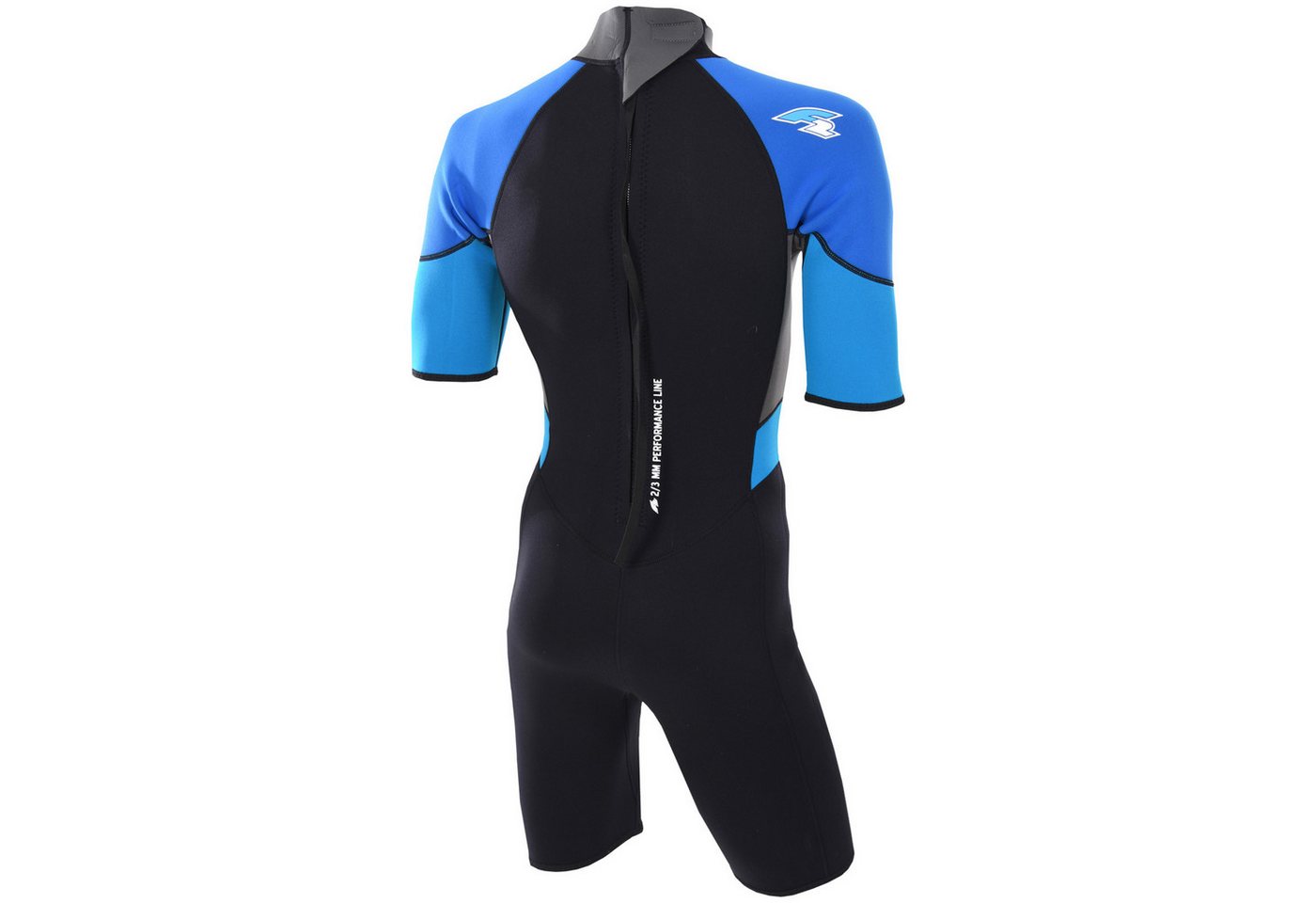 F2 Neoprenanzug F2 Herren Neopren Anzug Rebel - Shorty 3/2 mm XS Blau