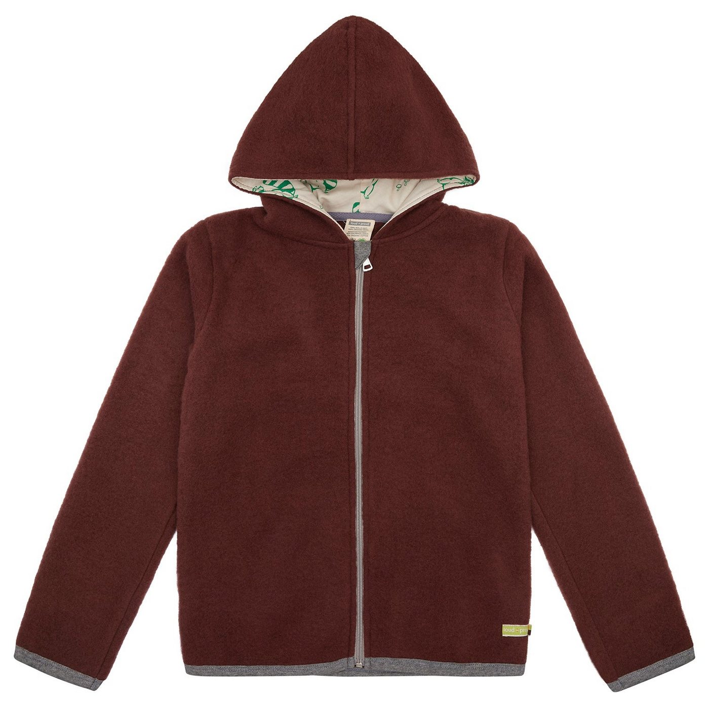 loud + proud Outdoorjacke aus Wollfleece Biowolle, GOTS