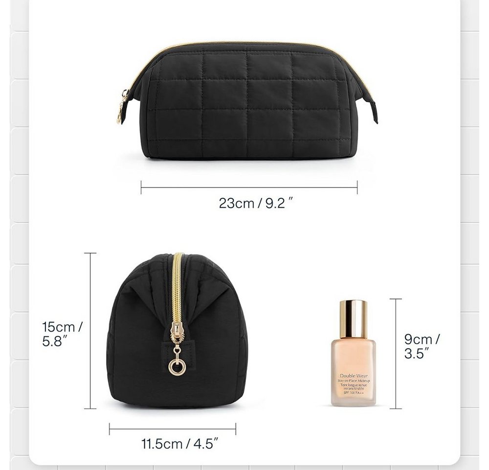 nsihing Kosmetiktasche Tragbare Schminktasche,Weit Öffnende Organizer Make-up-Tasche Bild 4