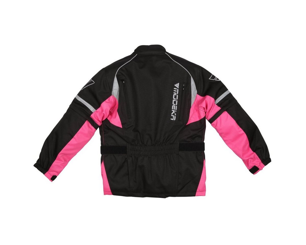 Modeka Motorradjacke Modeka Tourex II Textiljacke schwarz / pink Kids motorradjacke kinder