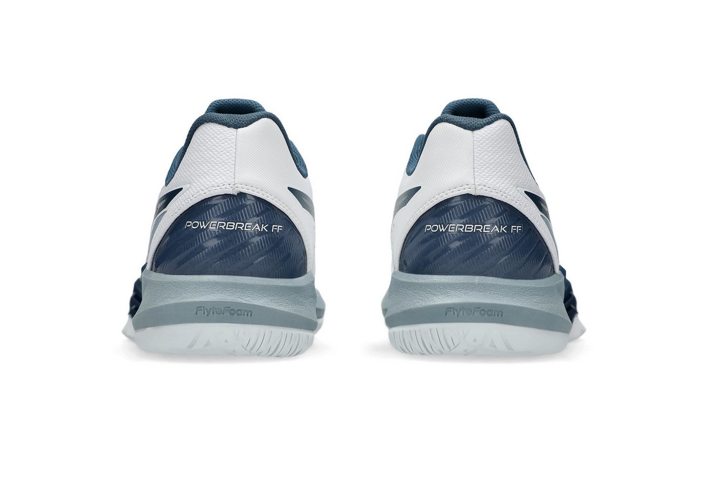Asics POWERBREAK FF - Herren Hallenschuh - White/Vintage Indigo Handballschuh Bild 2