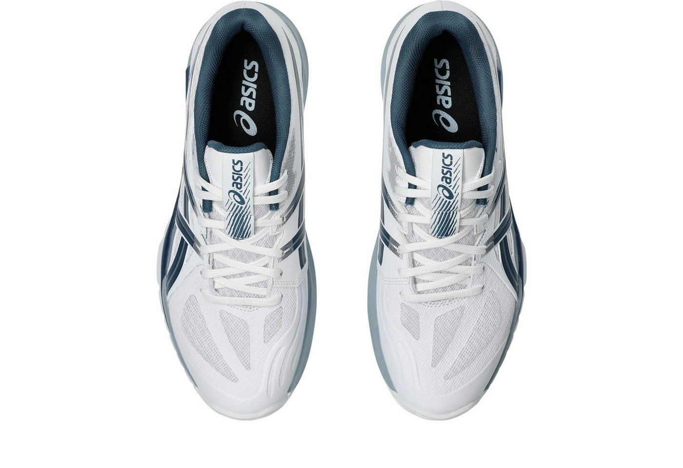 Asics POWERBREAK FF - Herren Hallenschuh - White/Vintage Indigo Handballschuh Bild 3