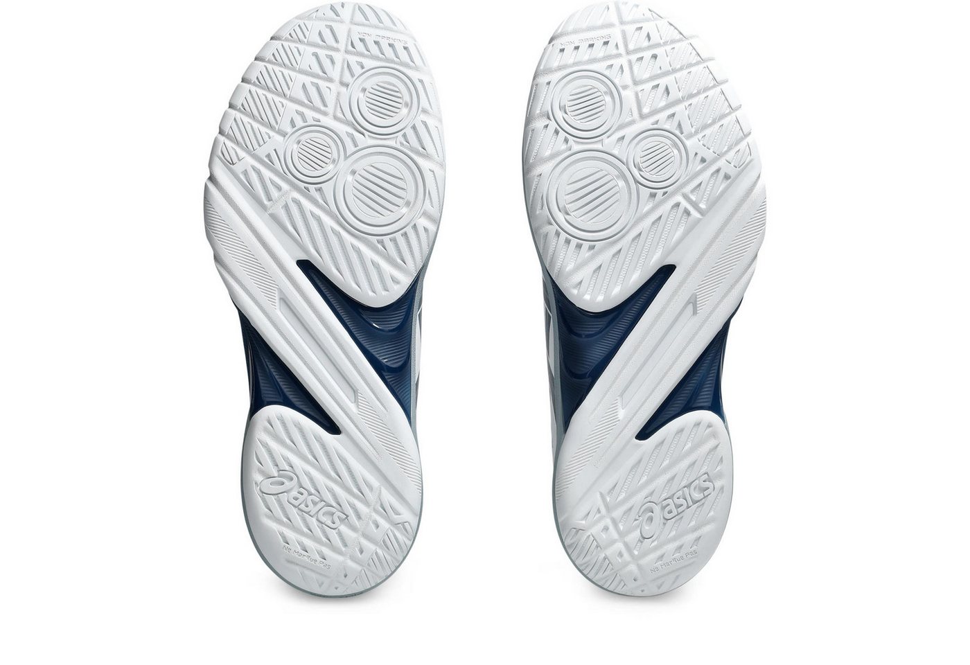 Asics POWERBREAK FF - Herren Hallenschuh - White/Vintage Indigo Handballschuh Bild 5
