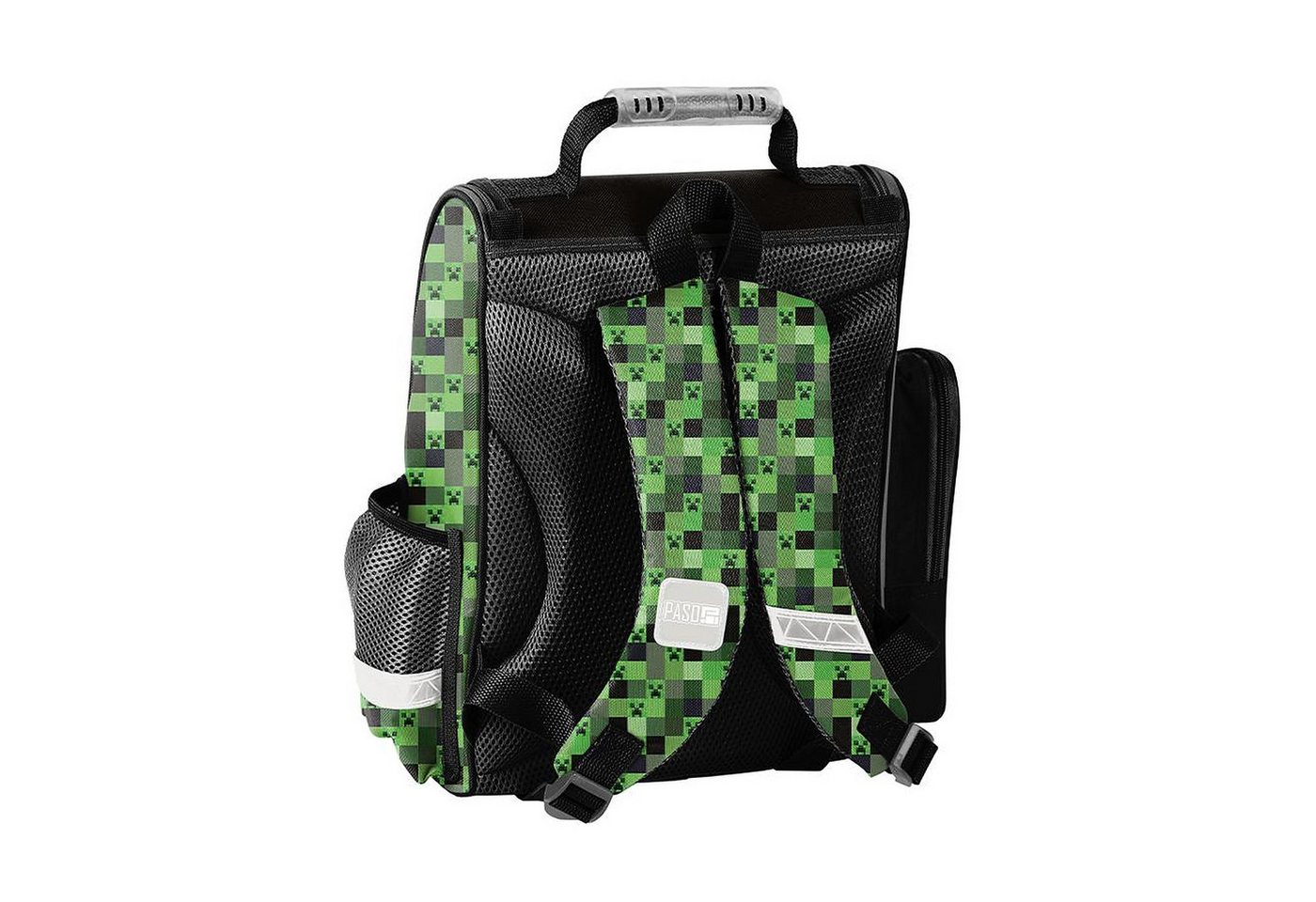 PASO Schulrucksack (Schulset, 9-tlg), Pixels, 9-tlg. Set, Schwarz Bild 2