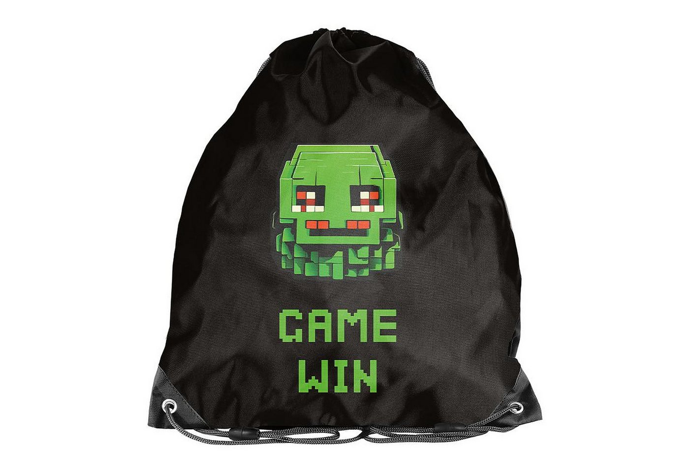 PASO Schulrucksack (Schulset, 9-tlg), Pixels, 9-tlg. Set, Schwarz Bild 4