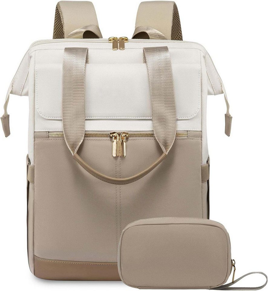 nsihing Rucksack Damen, Laptop Schulrucksack Wasserdicht, Schultasche Teenager Bild 5