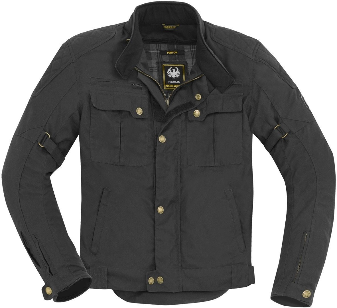 Merlin Motorradjacke Perton Motorrad Wachsjacke herausnehmbares Innenfutter,wasserdicht Bild 2