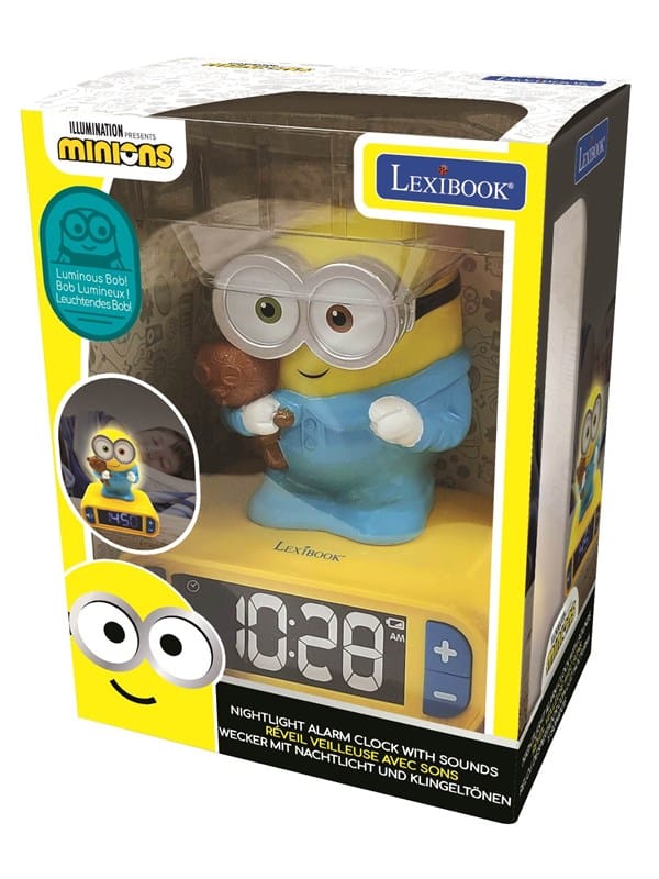 Lexibook Despicable Me Minions - Bob Nightlight Alarm Clock with Sounds