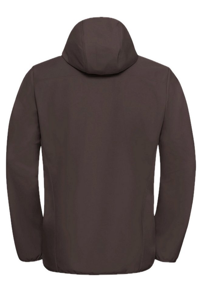 Jack Wolfskin Outdoorjacke JACK WOLFSKIN Bornberg Hoody M Softshelljacke Herren Peat Braun Bild 5