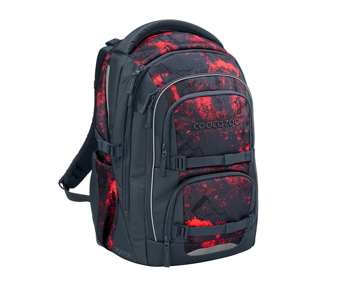 coocazoo Schulranzen Schulrucksack-Set PORTER, Broken Black 2-teilig (2-teilig), ergonomisch, Körpergröße: 135 - 180 cm, Easy-Grow-System Bild 2