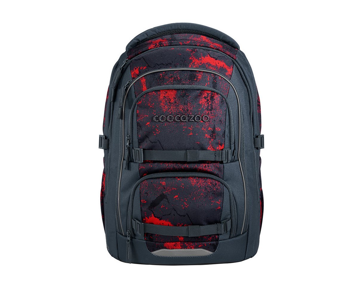 coocazoo Schulranzen Schulrucksack-Set PORTER, Broken Black 2-teilig (2-teilig), ergonomisch, Körpergröße: 135 - 180 cm, Easy-Grow-System Bild 4