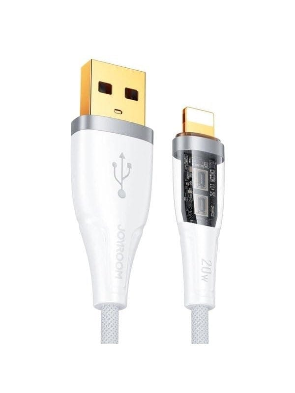Joyroom Star-Cloud Series A3 USB-A / Lightning Cable 2.4A 1.2m with Smart Switch - White