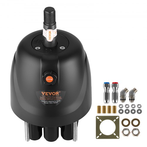 VEVOR Hydraulische Lenkpumpe 150 PS Bootslenksystem 2,5 MPa Betriebsdruck für Außenbordmotoren Bootssteuerung, mit Integriertem Absperrventil, Überdruckventil, Montageplatte und 135°-Winkelstücken