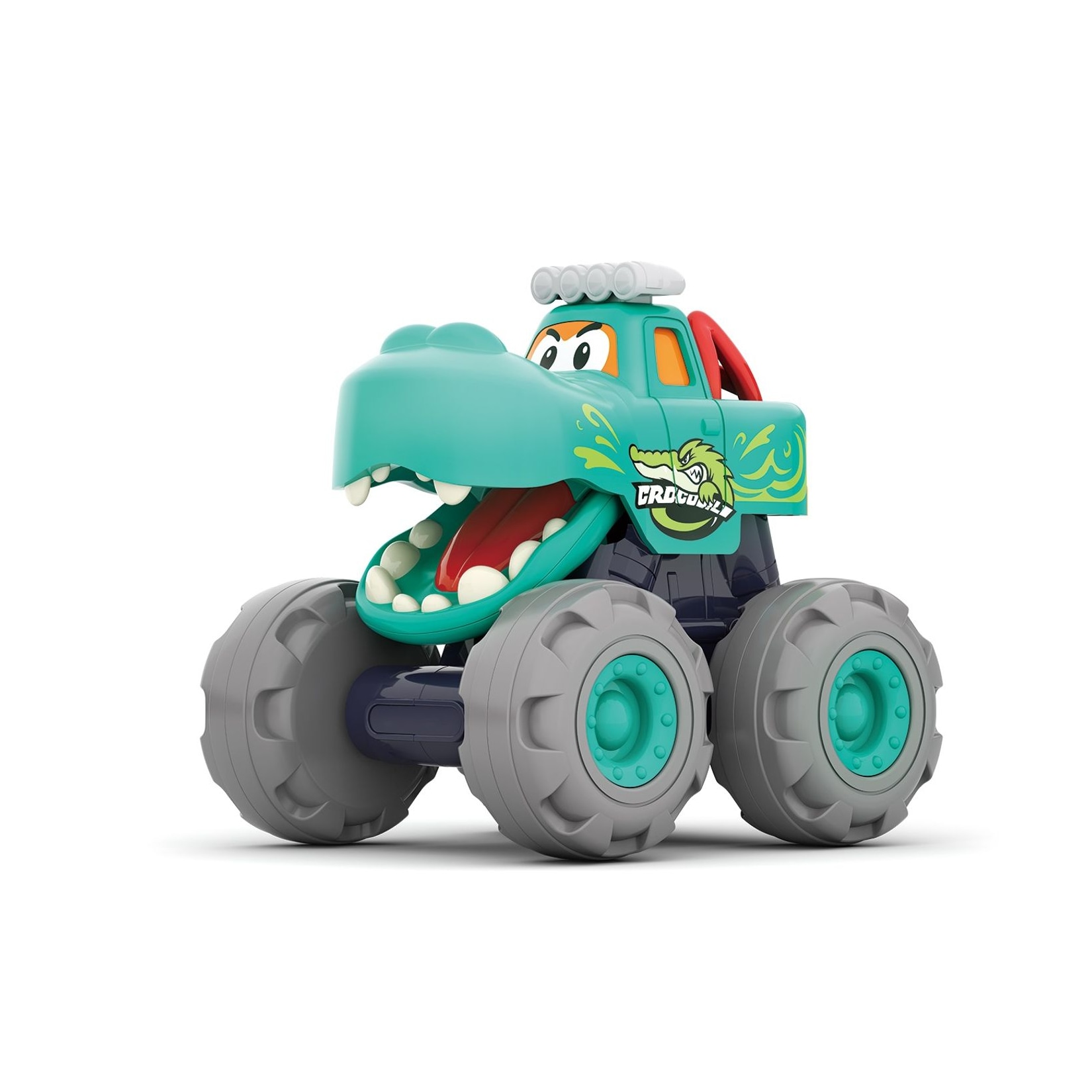 Moni Spielzeug Monstertruck 3151 Monsterdesign, beweglicher Mund, Spielzeugauto türkis
