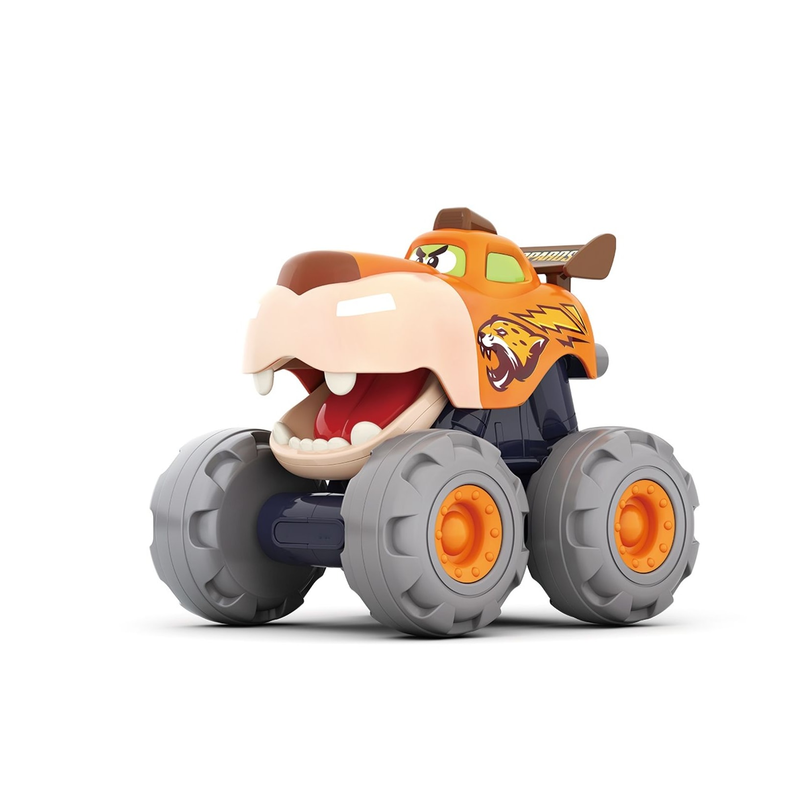 Moni Spielzeug Monstertruck 3151 Monsterdesign, beweglicher Mund, Spielzeugauto orange