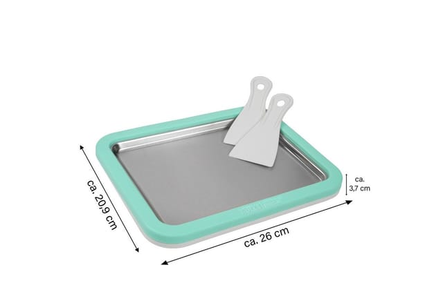 STONELINE® by Mr. Ice Cream Rolls Maker Eisplatte für Hausgemachte Eiscreme Speiseeis Mint
