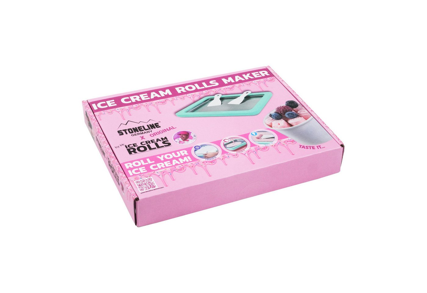 STONELINE® by Mr. Ice Cream Rolls Maker Eisplatte für Hausgemachte Eiscreme Speiseeis Mint Bild 2