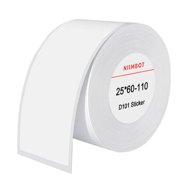 NIIMBOT Thermal labels stickers 25x60 mm 110 pcs (White)