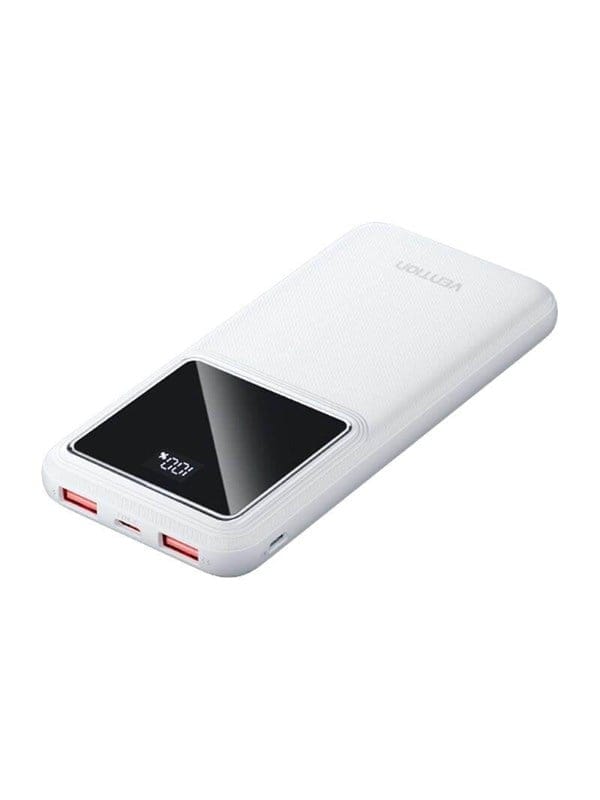 Vention Powerbank FHKW0.10000mAh Micro-USB USB-C 2xUSB-A 22.5W (white) Powerbank (Akku) - Weiß - 10000 mAh