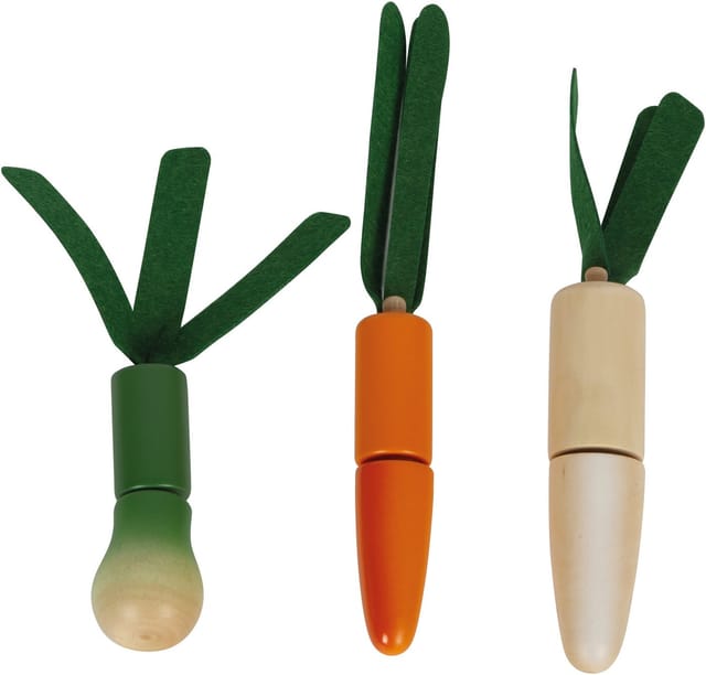 Small Foot - Wooden Cutting and Vegetable Play Set Fresh 14pcs.
