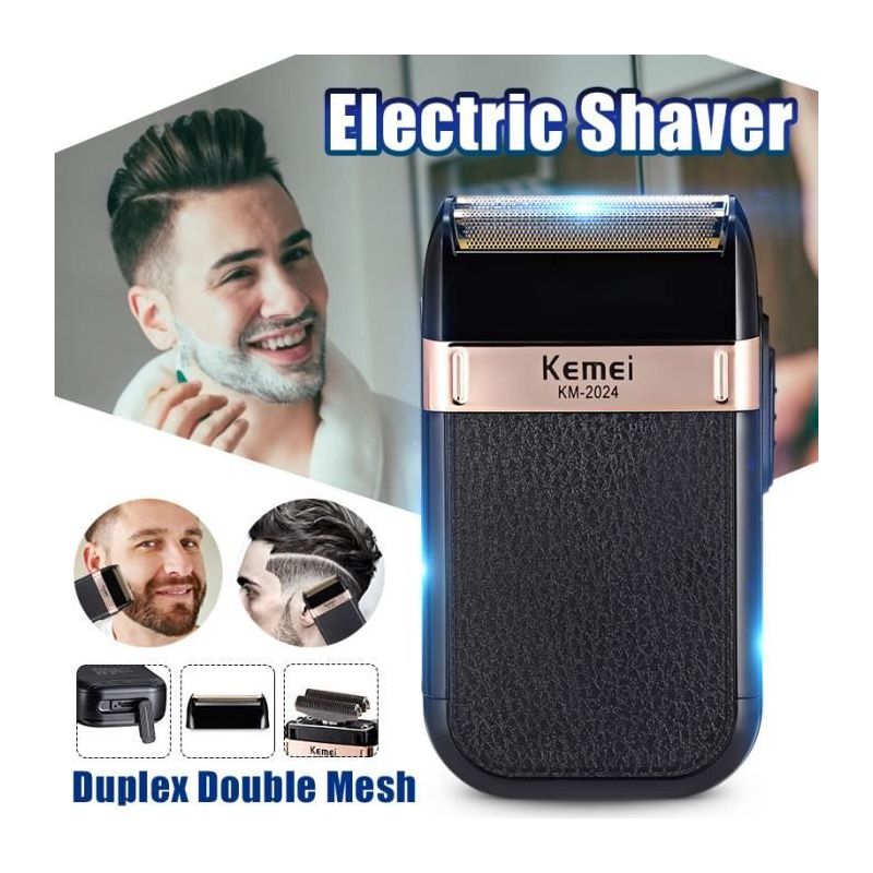 Kemei 3d Elektrorasierer Für Herren, Usb-gesichtsreinigungsbürste, 15 X 10 X 5,5 Cm