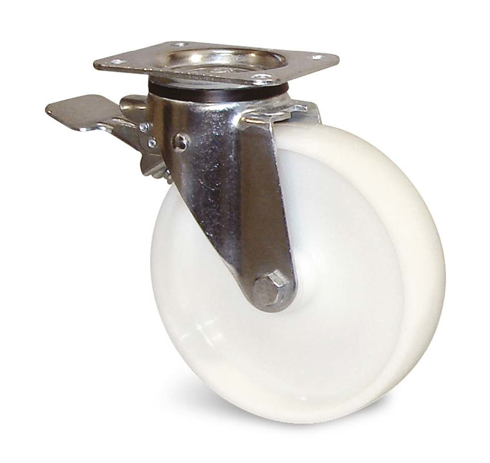Lenkrolle Guitel-hervieu Swivel Caster Wheel Bremse Zink 100 Mm