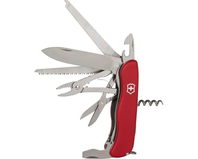 Victorinox WORKCHAMP Locking Blade Swiss Army Knife - 111mm Linear Lock Blade