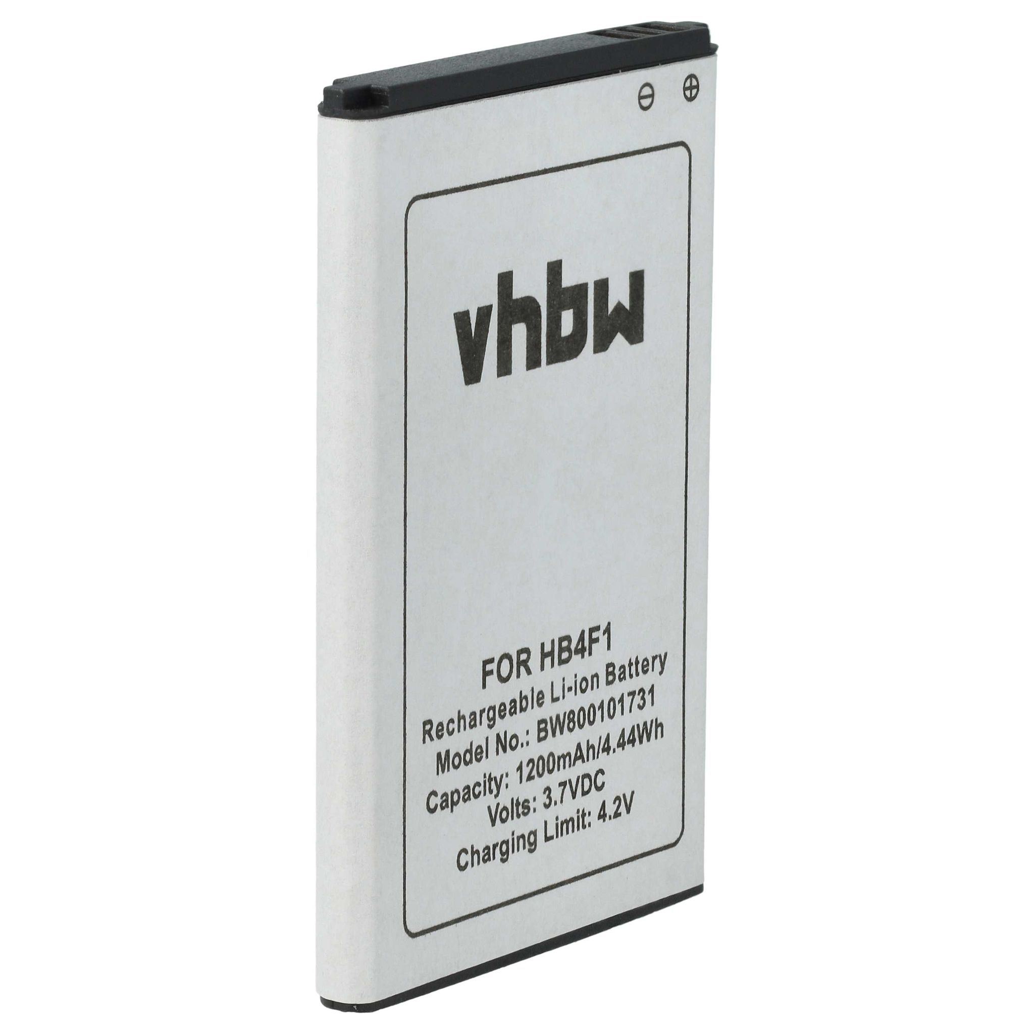 Vhbw Akku Kompatibel Mit Lenovo Lephone W101, Lphone 3gw101, W100 Router Modem Hotspots (1200 Mah, 3,7 V, Li-ion)